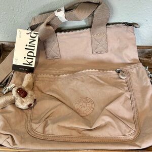 Kipling Eleva 2 Qt. Crossbody Tote, Golden Tan, BNWT